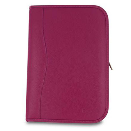 rooCASE Executive Portfolio Leather Case for Google Nexus 10, Magenta