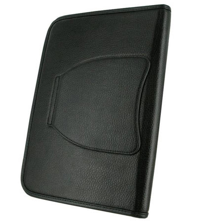 rooCASE Executive Portfolio Leather Case Cover for Excite 10 LE AT200/205, Black
