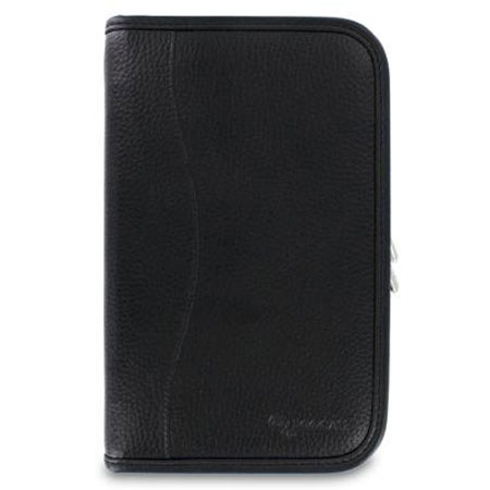 rooCASE Executive Portfolio Leather Case with Stylus for Galaxy Tab 3 7.0, Black