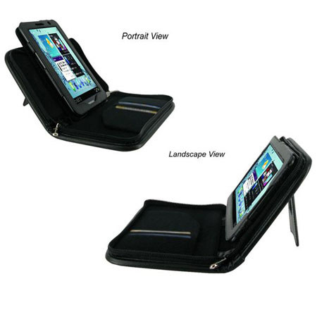 rooCASE Executive Portfolio Leather Case Cover for GALAXY Tab 2/7 Plus, Black