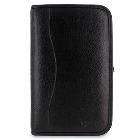 rooCASE Executive Portfolio Leather Case with Stylus for Galaxy Tab 3 8.0, Black