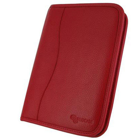 rooCASE Executive Portfolio Leather Case Cover for iPad Mini, Red