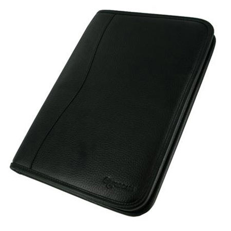 rooCASE Executive Portfolio Leather Case Cover for Asus TF201, Black