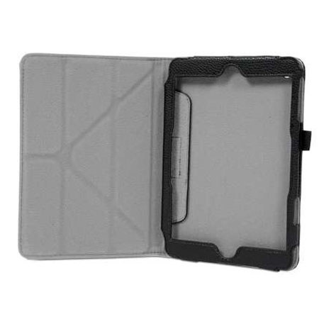 rooCASE Origami Dual-View Vegan Leather Case Cover for iPad Mini, Black