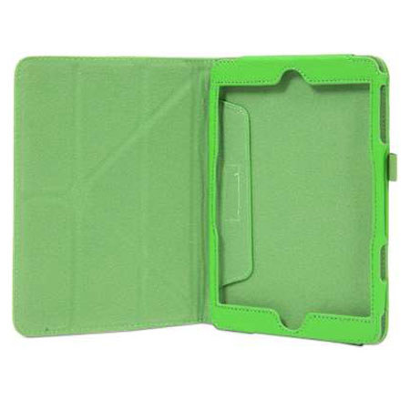 rooCASE Origami Dual-View Vegan Leather Case Cover for iPad Mini, Green