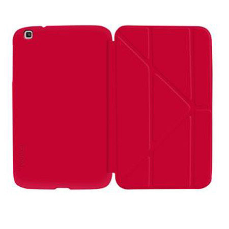 rooCASE Origami SlimShell Case Cover for Samsung Galaxy Tab 3 8.0, Red