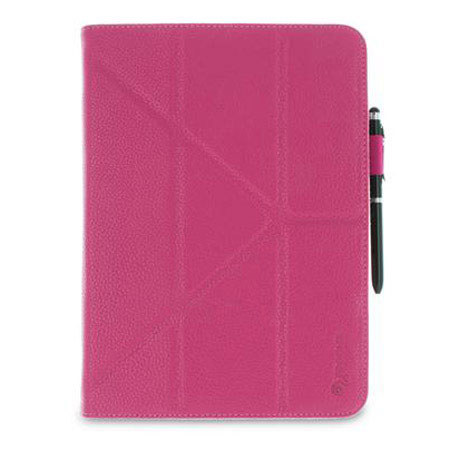 rooCASE Origami Folio Case Cover for Samsung Galaxy Tab 3 10.1, Magenta