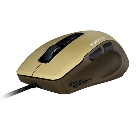 Roccat Kone Pure Military Core Performance Gaming Mouse, Desert Strike