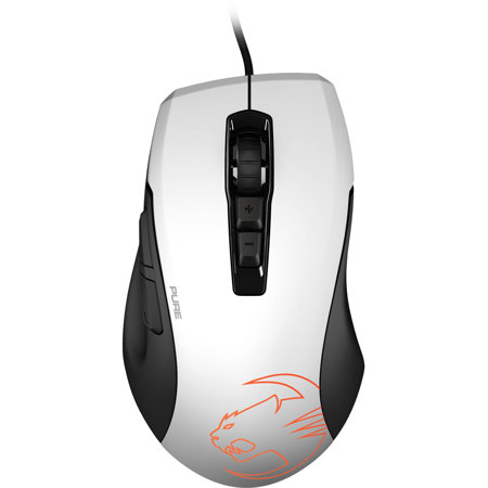 Roccat Kone Pure 12000dpi Owl Eye Optical RGB Wired Gaming Mouse, White