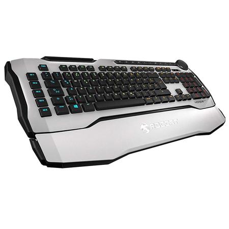Roccat Horde AIMO Membranical RGB Wired Gaming Keyboard, White