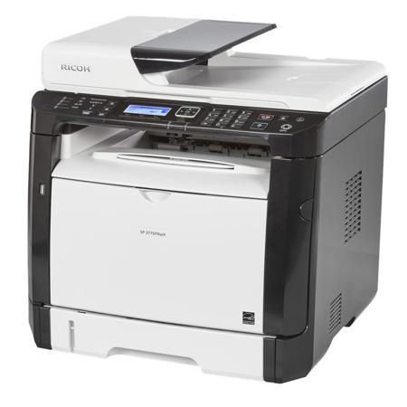 Ricoh SP 377SFNwX B&W WiFi Laser Multifunction Printer - Print, Copy, Scan, Fax