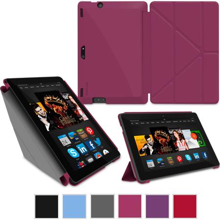 rooCASE Origami Slim Shell Case for Amazon Kindle Fire HDX 8.9", Magenta