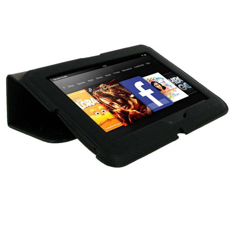 rooCASE Ultra-Slim Vegan Leather Folio Case Cover for Amazon Kindle Fire HD 7"