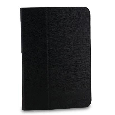 rooCASE Ultra Slim Vegan Leather Folio Case, Black