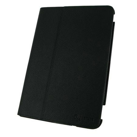 rooCASE Ultra-Slim Vegan Leather Folio Case for Asus TF700T, Black