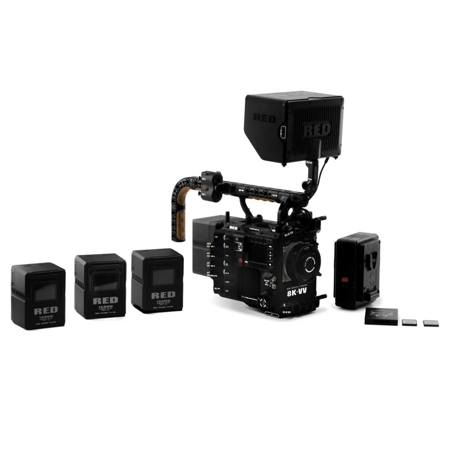 RED Digital Cinema V-RAPTOR XL (X) 8K VV Cinema Camera Production Pack, Rigid Hinge LCD, V-Mount