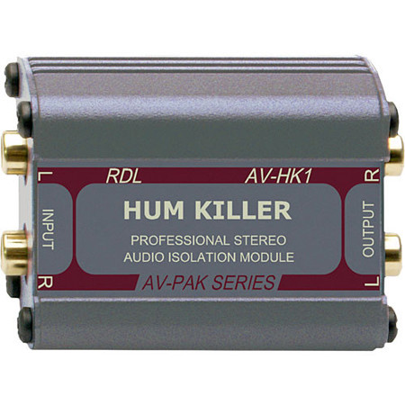 RDL AV-HK1 HUM KILLER Stereo Audio Isolation Transformer