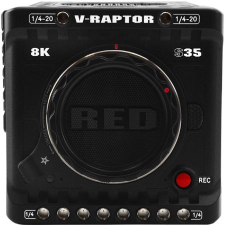 RED Digital Cinema V-RAPTOR 8K S35 DSMC3 Camera Production Pack, RF, Gold Mount