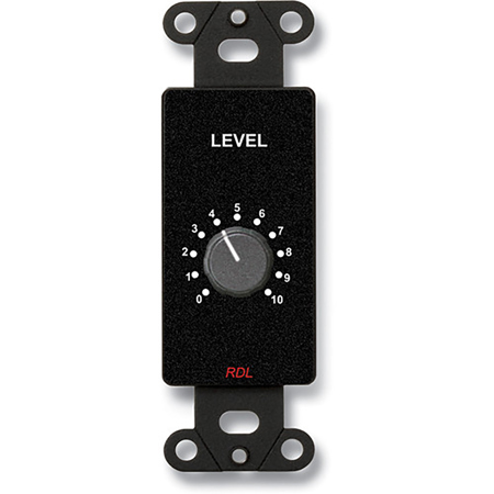 RDL DB-RLC10K Rotary Remote Level Control, Black