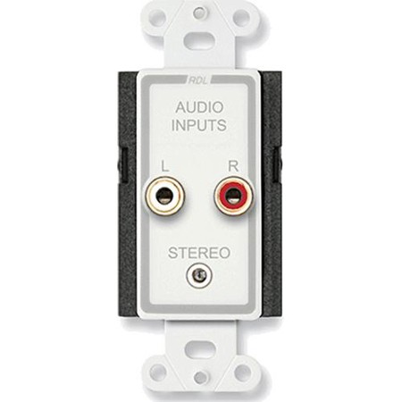 RDL D-CIJ3D Consumer Input Jacks, Stereo, White/Gray
