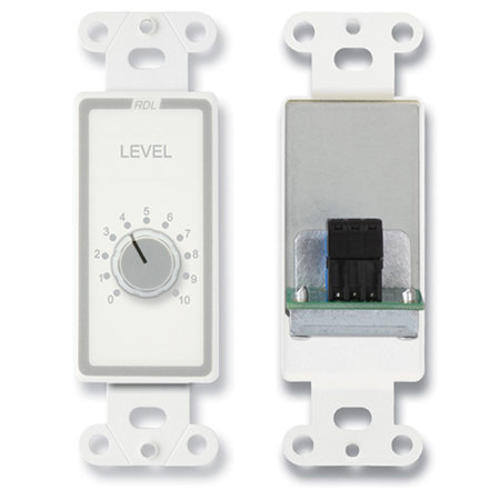 RDL D-RLC10K Rotary Remote Level Control, 0 to 10 kOhms, Black