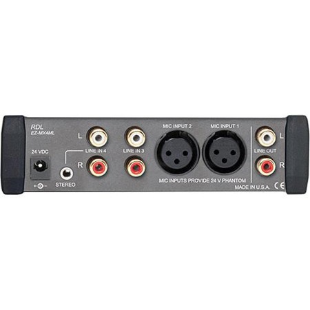 RDL EZ-MX4ML 4x1 Mic and Stereo Line Audio Mixer