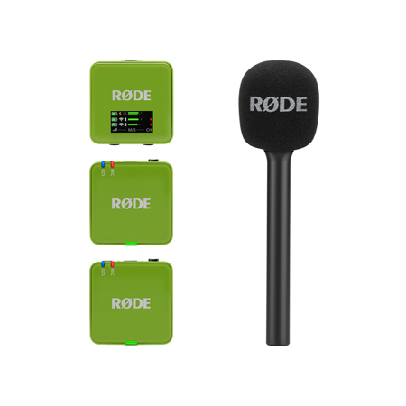 Rode Interview GO Handheld Adapter for Wireless GO Microphone, Green