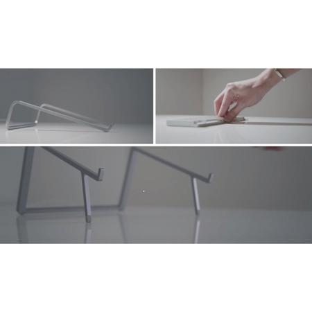 Rain Design mBar Pro+ Foldable Laptop Stand, 5.5" Elevated Height, Space Gray