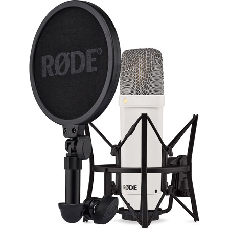 Rode Signature Series NT1 Cardioid Condenser Studio Microphone White Base