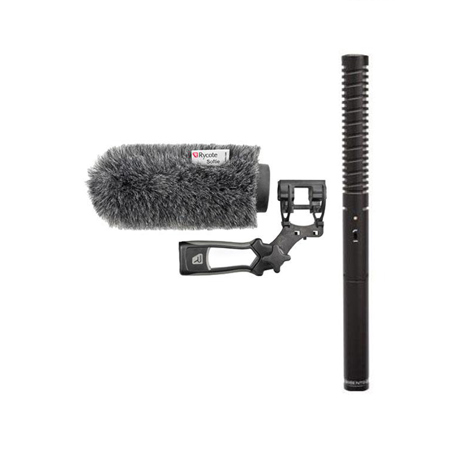 Rode NTG-2 Dual Powered Directional Condenser Microphone with Rycote 14cm Classic Softie Wind Kit