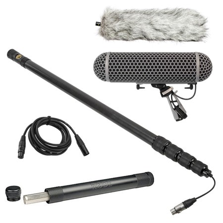 Rode NTG3 Precision Microphone - Blimp - Carbon Fiber Boom Pole