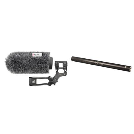 Rode NTG-4+ Directional Condenser Shotgun Microphone with Deluxe Boom Kit