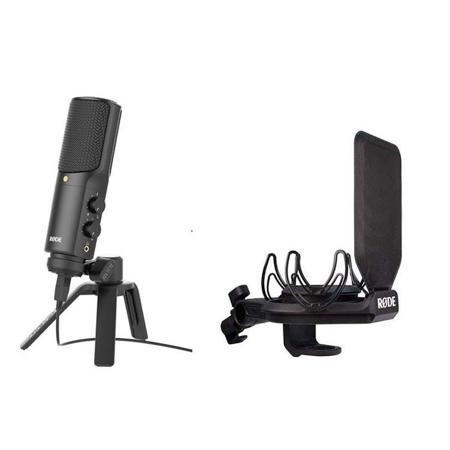 Rode NTUSB Versatile Studio-Quality USB Microphone w/Rode SMR Shock Mount