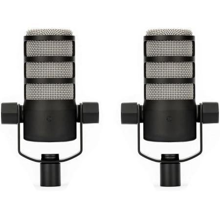 Rode PodMic Broadcast-Grade Dynamic Microphone for Podcast Application, 2-Pack