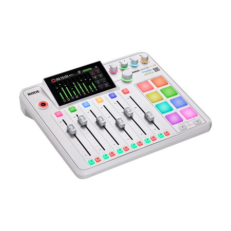 Rode RodeCaster Pro II Integrated Audio Production Studio Console, White