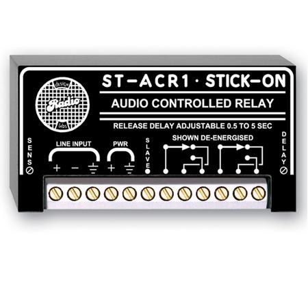 RDL ST-ACR1 Line-Level Audio Controlled Relay, 0.5 to 5 Second Delay