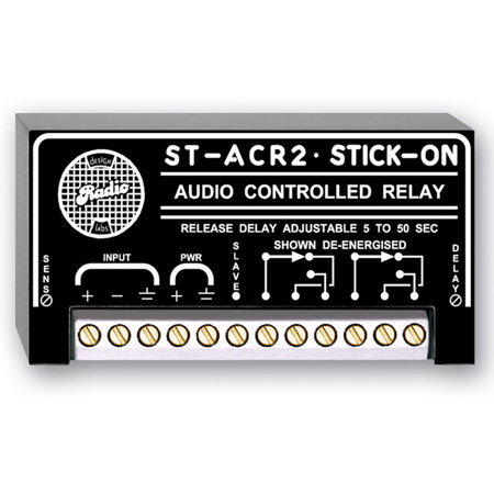 RDL ST-ACR2 Line-Level Audio Controlled Relay, 5 to 50 Second Delay