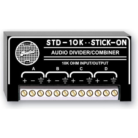 RDL STD-10K Passive Audio Divider/Combiner, 10 kOhms