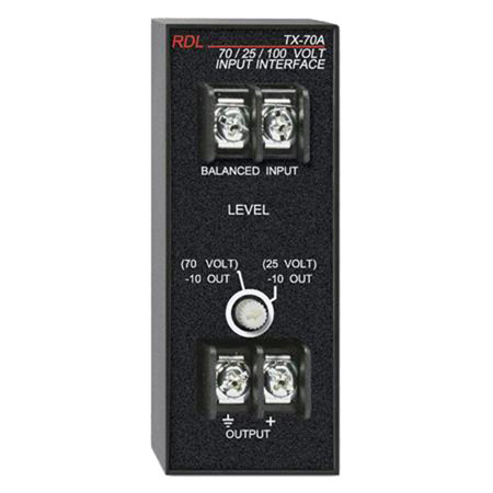 RDL TX-70A Input Interface with Unbalanced Line Out