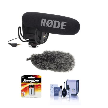 Rode VideoMic Pro On Camera Shotgun Mic with Rycote Lyre Shockmount &  Windshield Kit