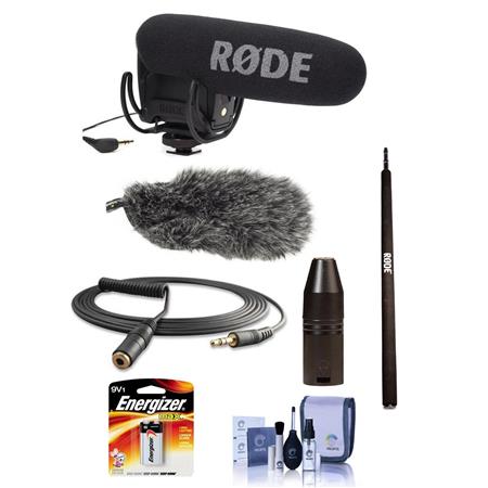 Rode VideoMic Pro On-Camera Shotgun Microphone with Boompole Accessory Kit