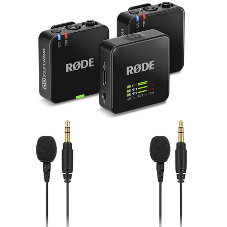 Rode Wireless GO GEN 3 Microphone System with 2 Rode Lav Mics
