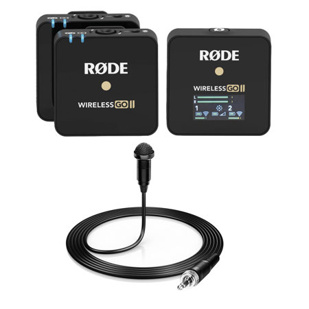 Rode Wireless GO II Compact Microphone System with 2x Tx & 1x Rx WIGOII