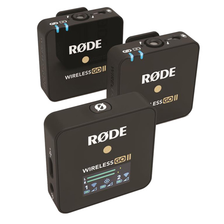 Rode Wireless GO II Compact Microphone System with 2x Tx Rode Wireless GO II Compact Microphone System with 2x Tx