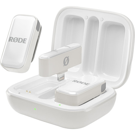 Rode Wireless Micro Ultra-Compact 2-Person Wireless Mic System for Smartphones White Lightning Connector