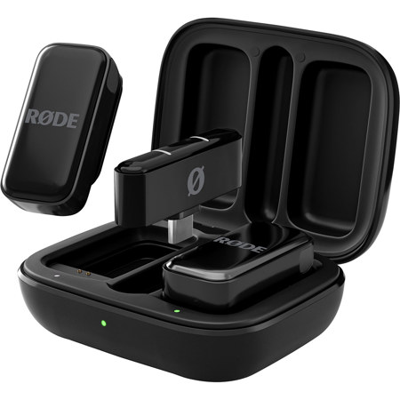 Rode Wireless Micro Ultra-Compact 2-Person Digital Wireless Microphone System for Smartphones Black USB-C Connector