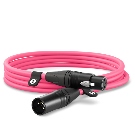 RØDE Premium 3m/10ft XLR Cable - Pink Balanced Audio Cable For Microphones