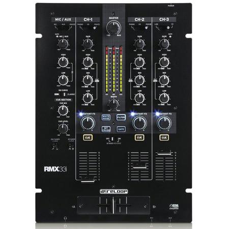 Reloop RMX-33i 3+1 Channel DJ Mixer with Digital FX & Smart Device Connectivity