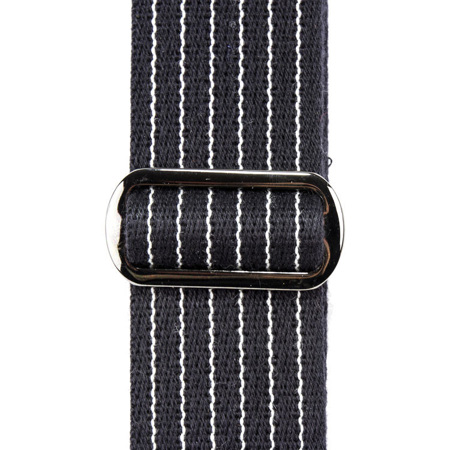 Reunion Blues Merino Wool Guitar Strap, Black Pinstripe