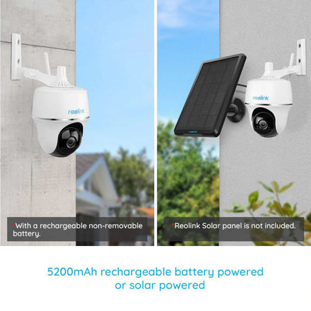 Reolink Argus PT Full HD Wire-Free Outdoor/Indoor Battery/Solar Powered Camera